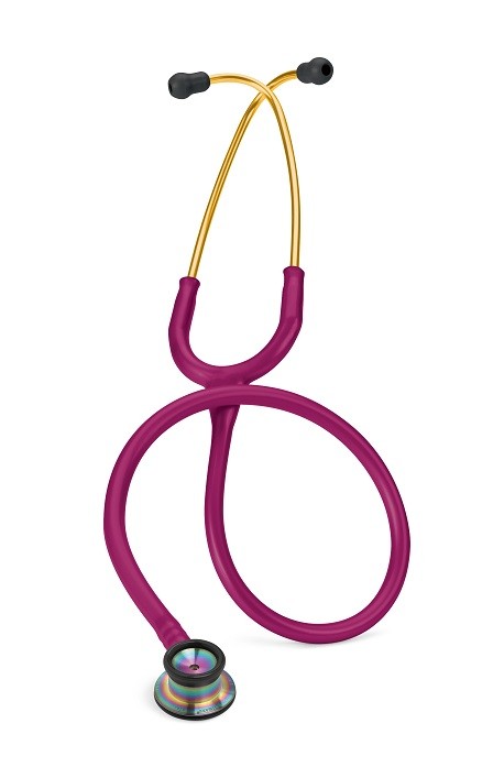 Littmann Classic II Infant stetoskop, Hindbærrød - Regnbue Udgave