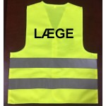 Refleksvest med "LÆGE" logo 