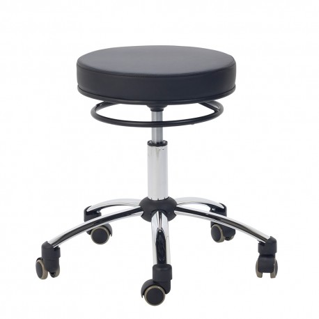 Stool with release ring, black