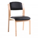 Waiting room chair - without armrest, black