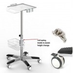 Mobil medicinsk trolly, H:75-105 cm