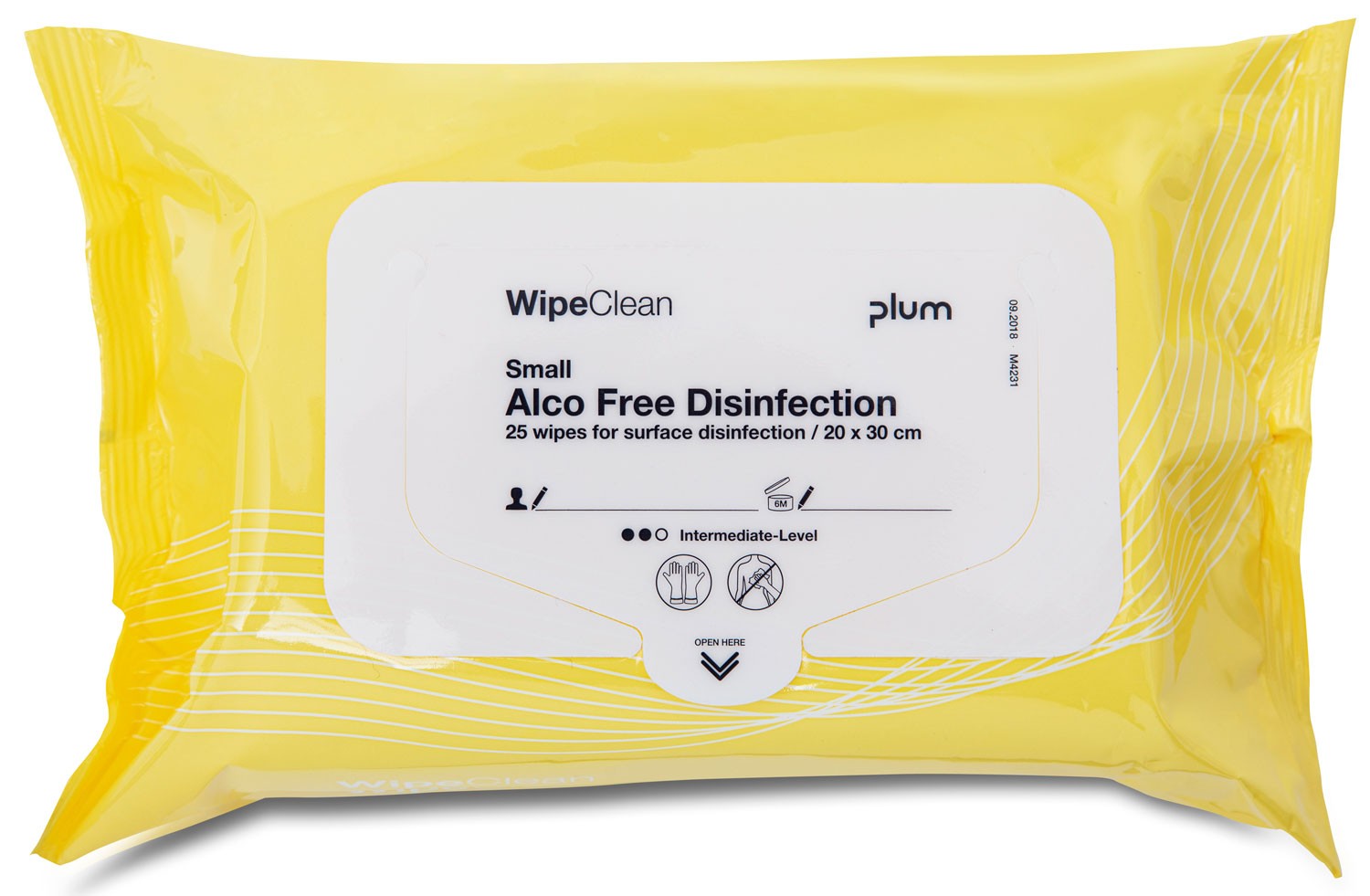 Wipeclean Alco Free Disinfection small 25stk.                  