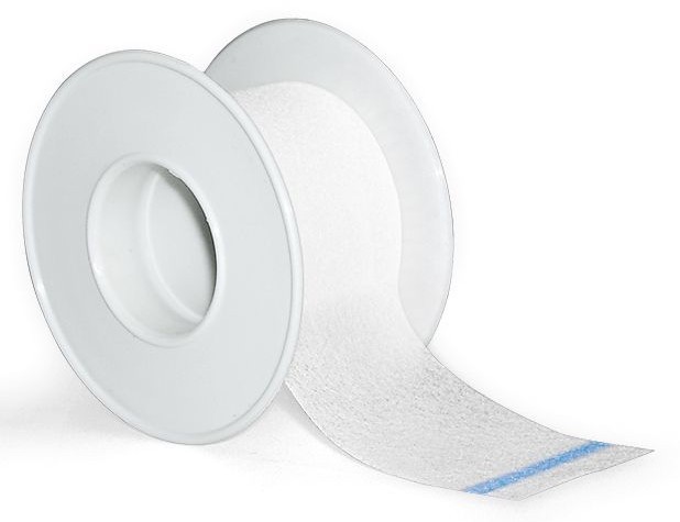 Häftplåster por vit, 5mx2,50cm, 12 Rullar