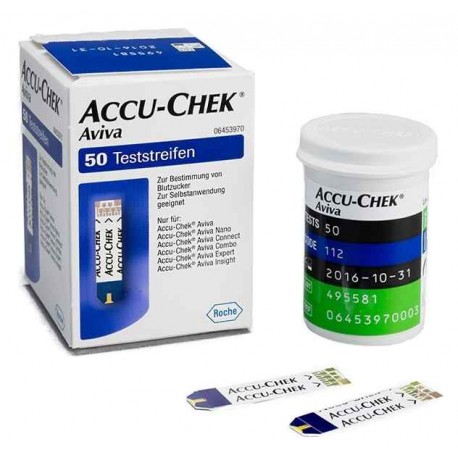 Accu-Check Aviva teststrimlor, blodsocker, 50st