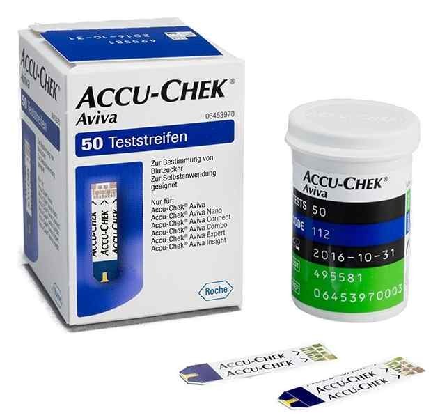 Accu-Check Aviva teststrimlor, blodsocker, 50st