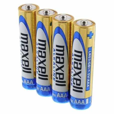 4 stk. AAA, LR03, alkaline batteri