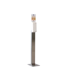 PLUM stand made of stainless steel with Combiplum Electronic dispenser