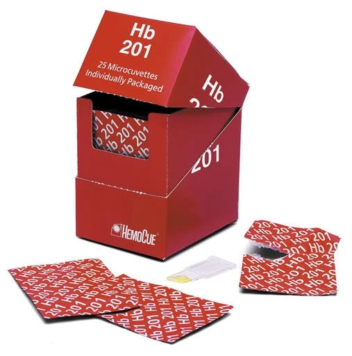 HemoCue - Hb 201+ kyvetter 25st. Enkeltvis packade