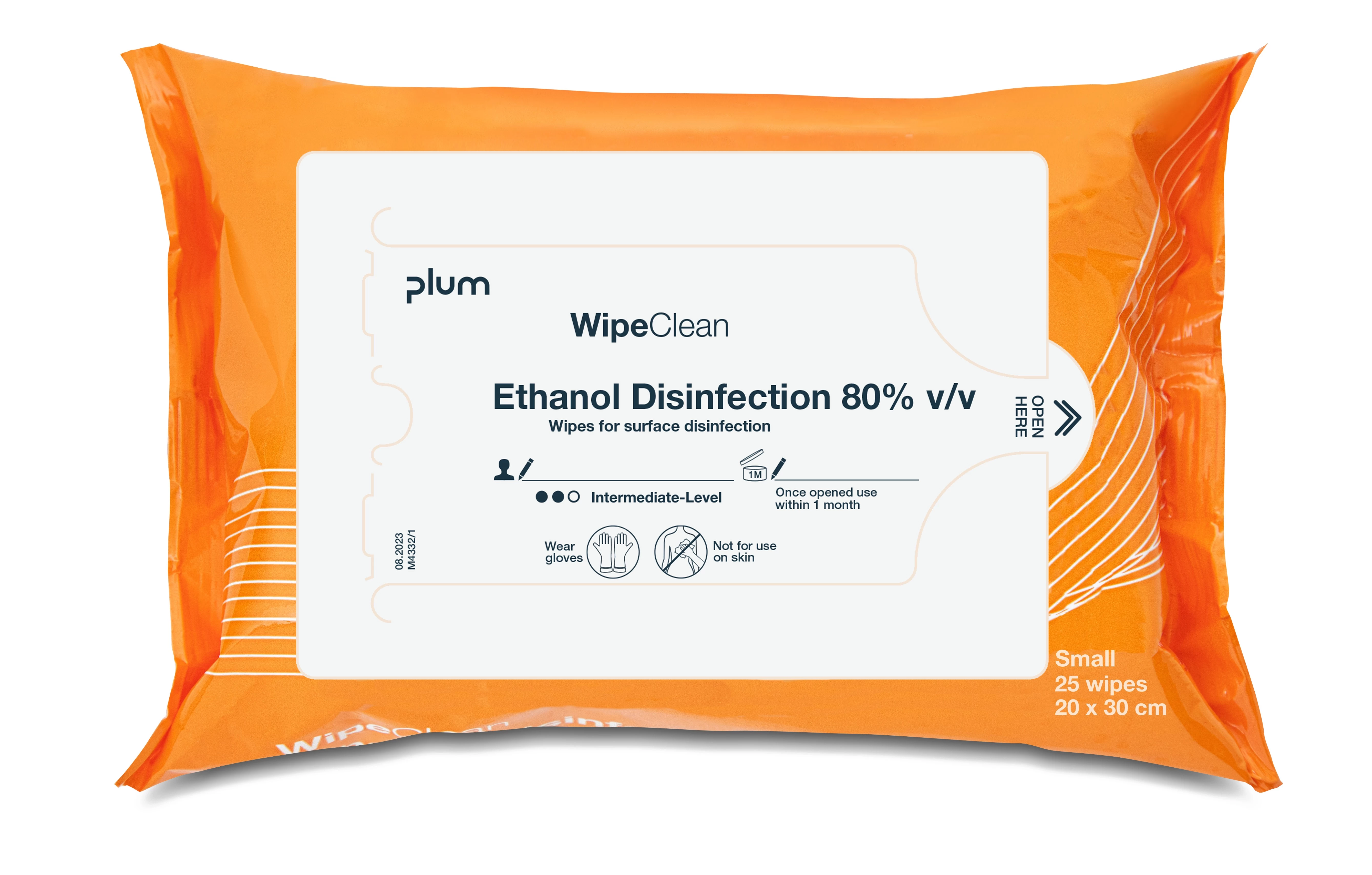 Ethanol Disinfection 80% mini 25pcs, 30x20cm