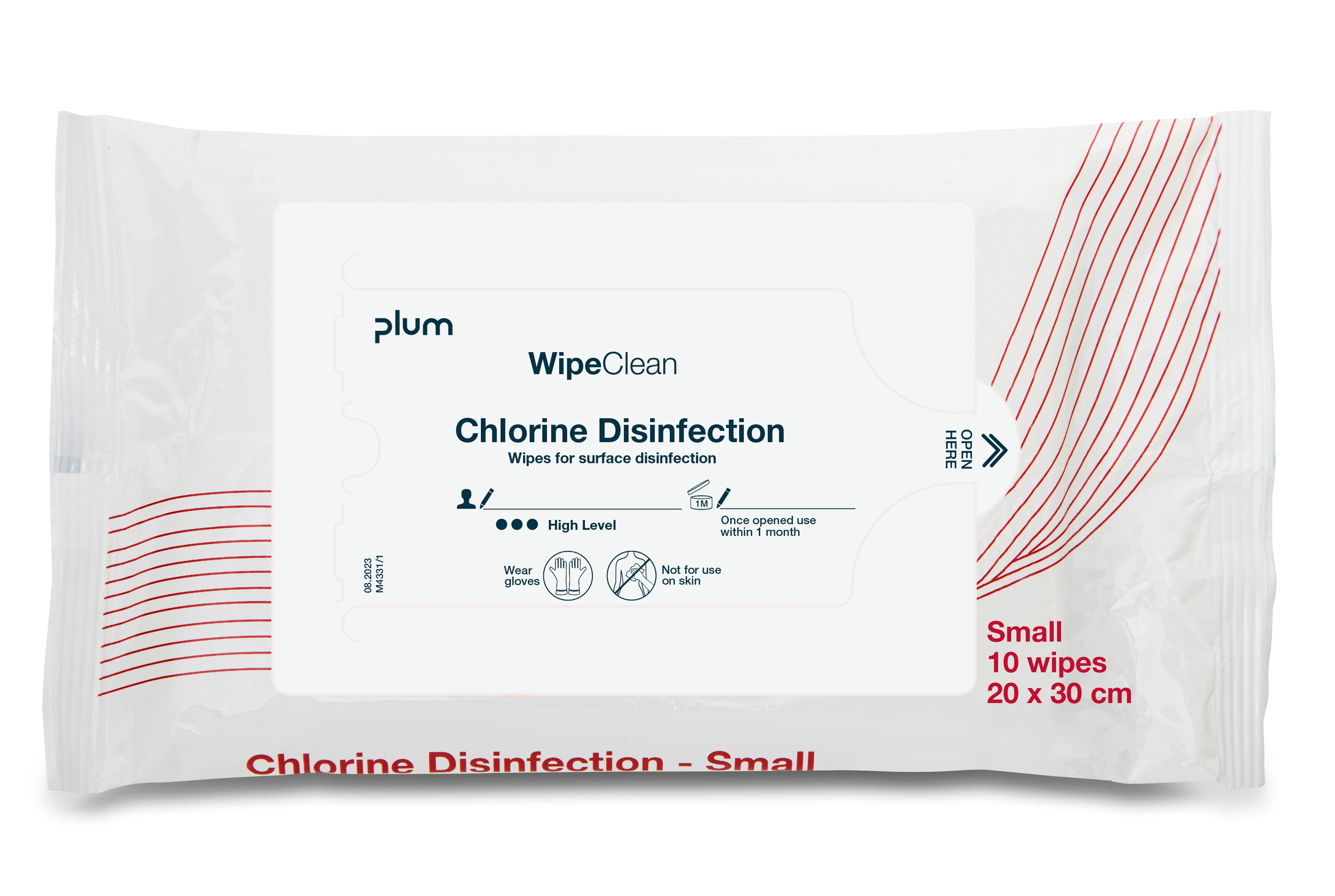 WipeClean Chlorine Disinfection, 10 stk.