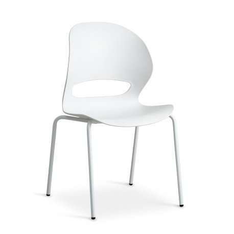 Luna chair, White PVC