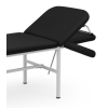 Exapol - Stationær undersøgelsesleje, hvid ramme, sort betræk, (LxBxH 188x55x60),