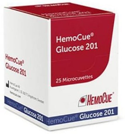 Hemocue Glukose 201+ cuvetter, enkeltpakket 25 stk.