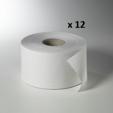 Fripa - toalettpapir maxi, 2-lags 180 meter, uten perforering (12 ruller)
