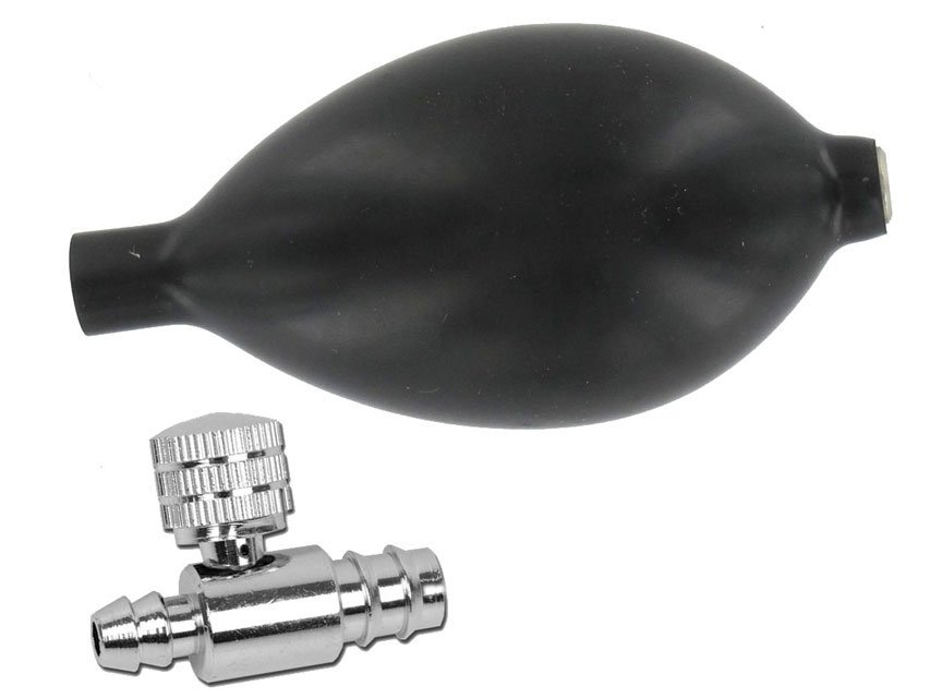 Handpump, Latex, med skuvventil