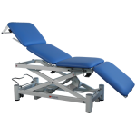 Praxi4 Elite - 4-delad undersökningsbädd med elhiss och pappershållare