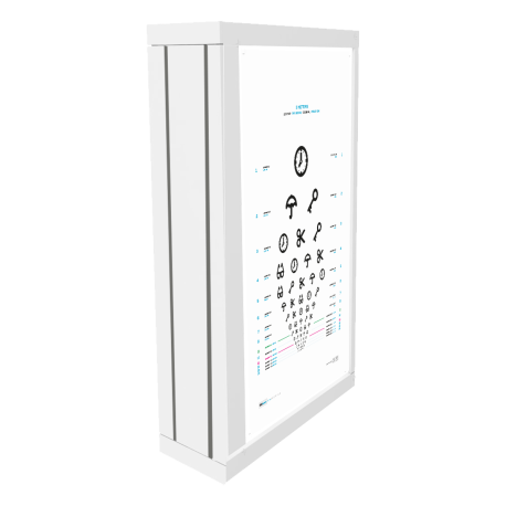 Erstatningstavle 62x39cm - Børnefigurer. LogMar. 3 meter